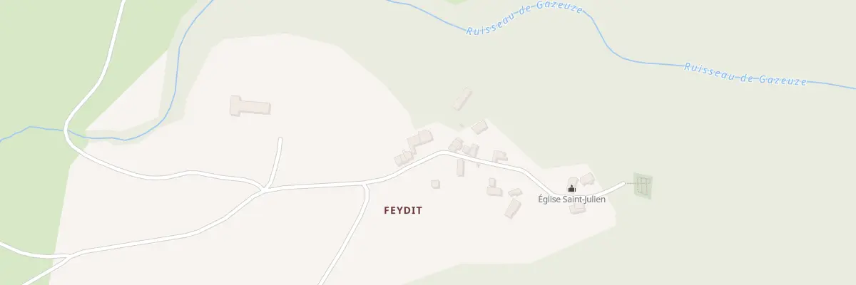 Plan du 5511 Feydit à Allanche