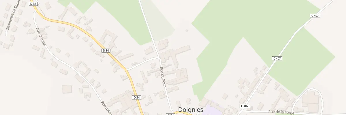 Plan du 8 Rue du Four à Doignies