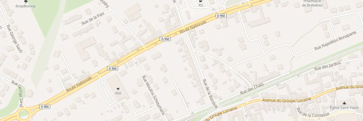 Plan du 12 Rue de la Barrière à Brebières