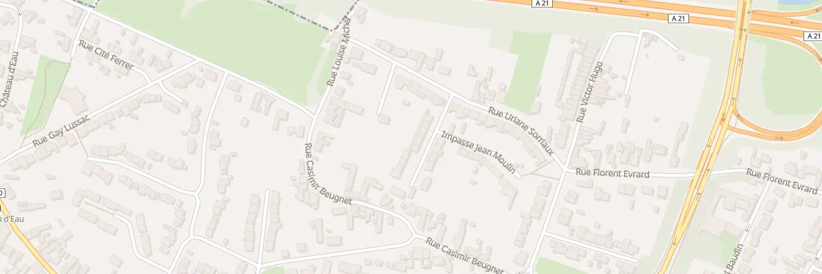 Plan du 8 Rue Robert Schumann à Courcelles-lès-Lens