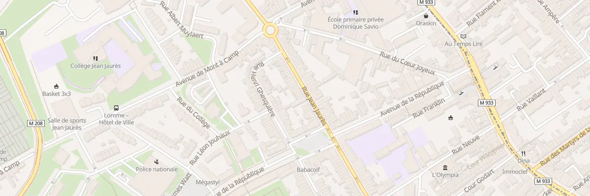 Plan du 179 Rue Jean Jaures Lomme à Lille