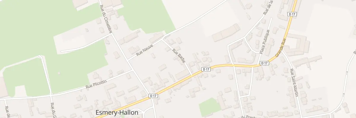 Plan du 3 Rue Barbe à Esmery-Hallon