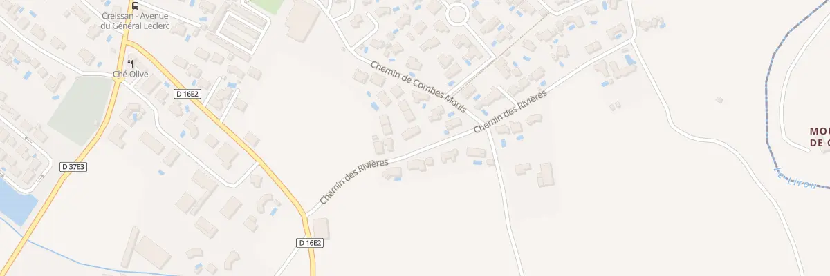Plan du 21 Che des Rivieres à Creissan