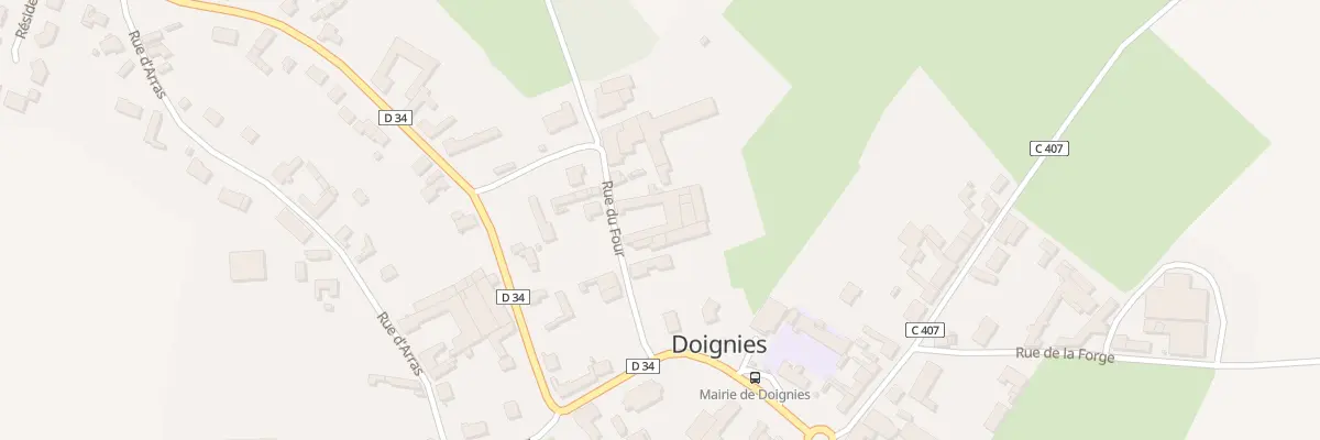 Plan du 6 Rue du Four à Doignies