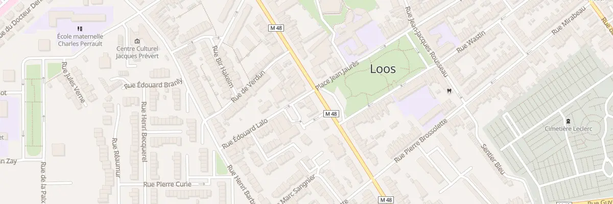 Plan du 140 Bd de la République à Loos