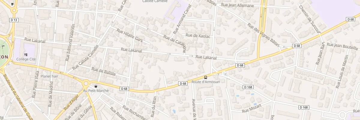 Plan du 38B Rue Lakanal à Narbonne
