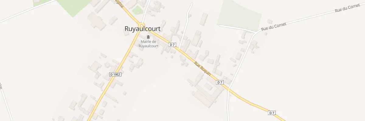 Plan du 14 Rue Roquin à Ruyaulcourt