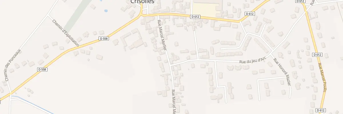 Plan du 121 Rue Marcel Merlier à Crisolles