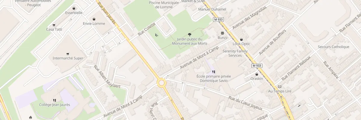 Plan du 32 Av de Mont A Camp Lomme à Lille