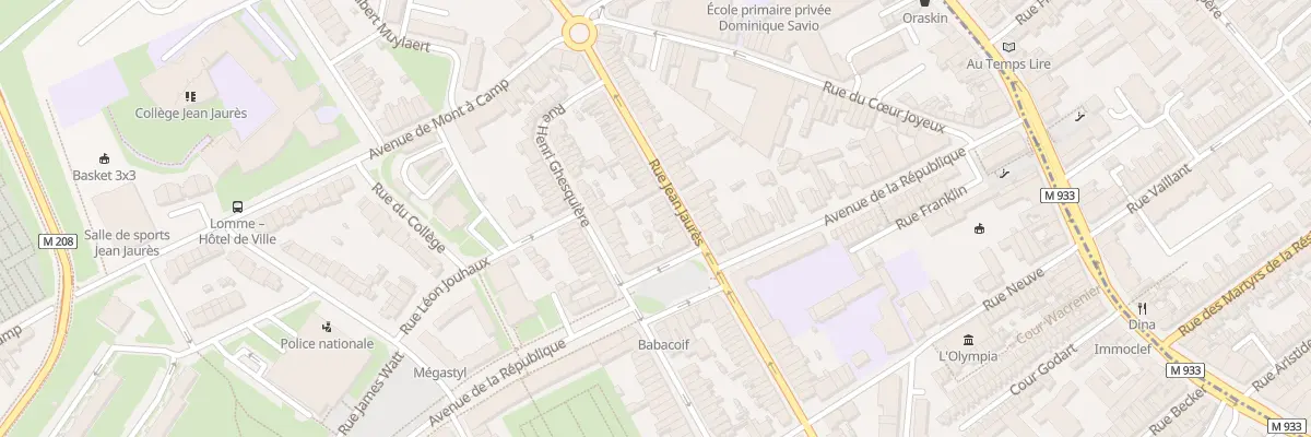 Plan du 167 Rue Jean Jaures Lomme à Lille