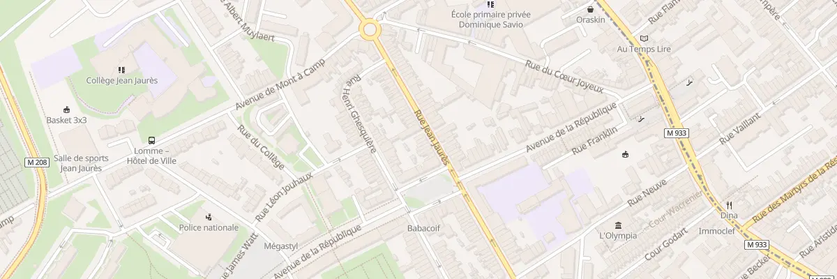 Plan du 171 Rue Jean Jaures Lomme à Lille