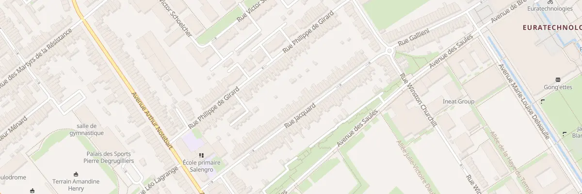 Plan du 54 Rue Jacquart Lomme à Lille