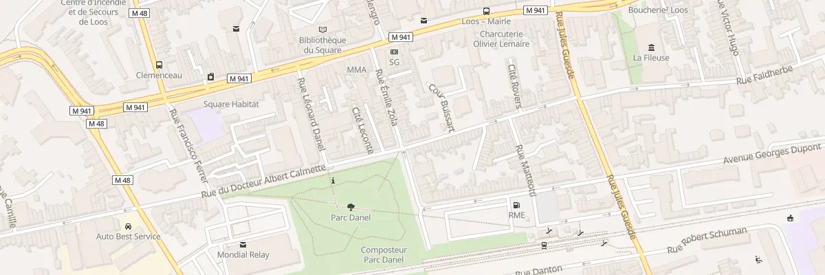 Plan du 66 Rue du Docteur Calmette à Loos