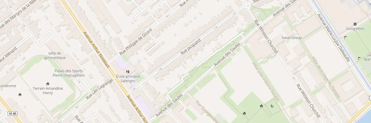 Plan du 65 Rue Jacquart Lomme à Lille