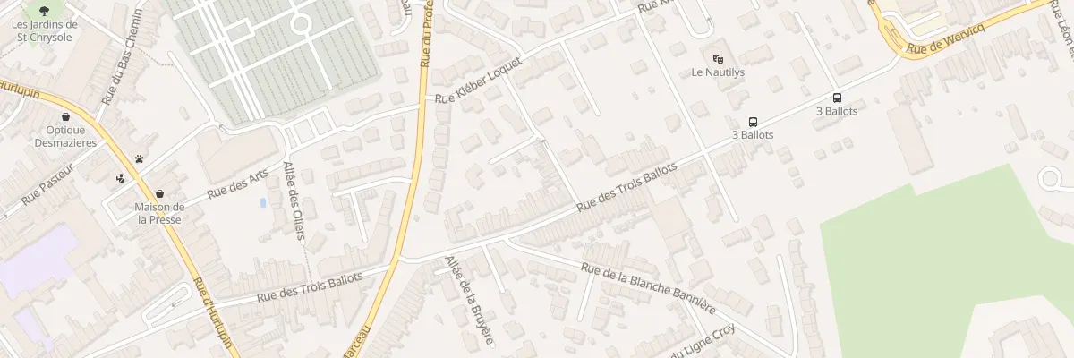 Plan du 71 Rue des Trois Ballots à Comines