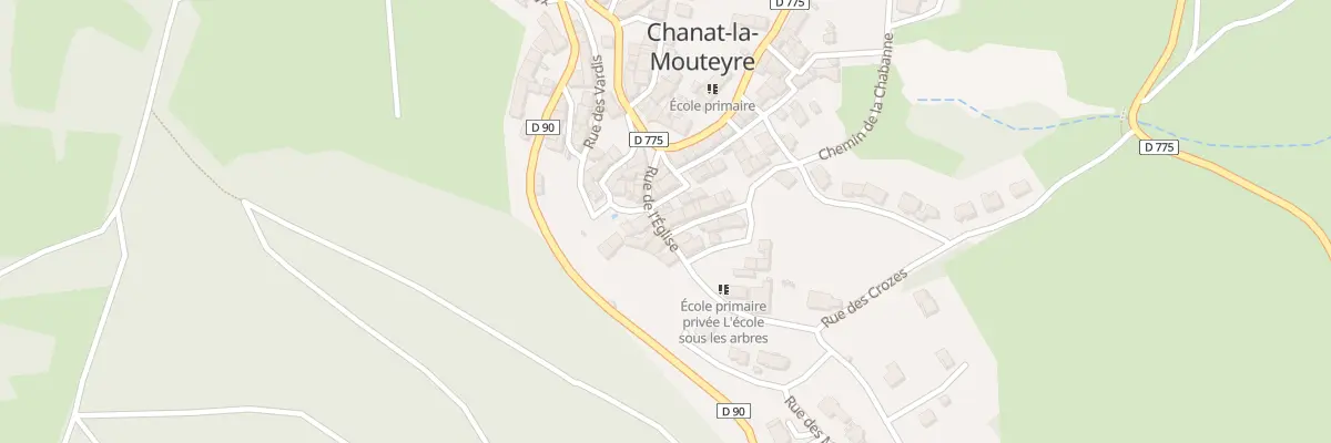 Plan du 1 Rue du Barthalet à Chanat-la-Mouteyre