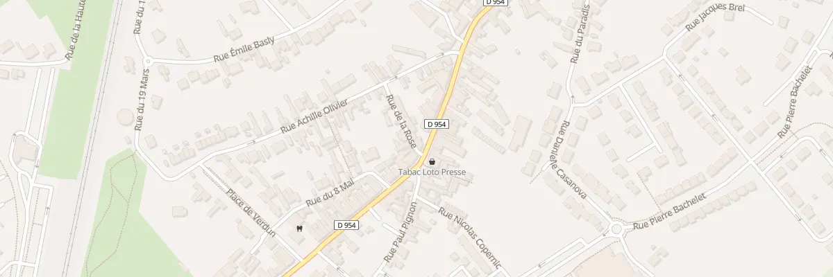Plan du 1 Rue de la Rose à Libercourt