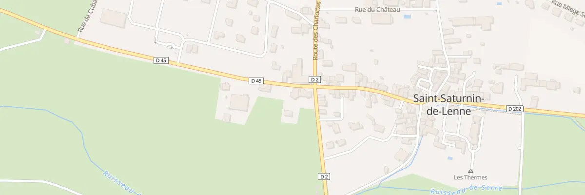 Plan du 5036 Saint Saturnin de Lenne à Saint-Saturnin-de-Lenne