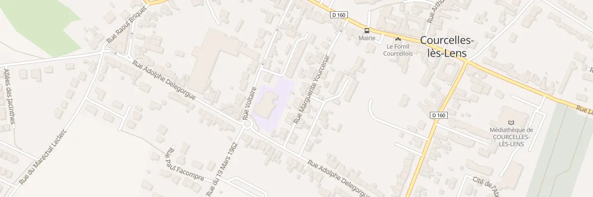 Plan du 16 Rue Marguerite Yourcenar à Courcelles-lès-Lens