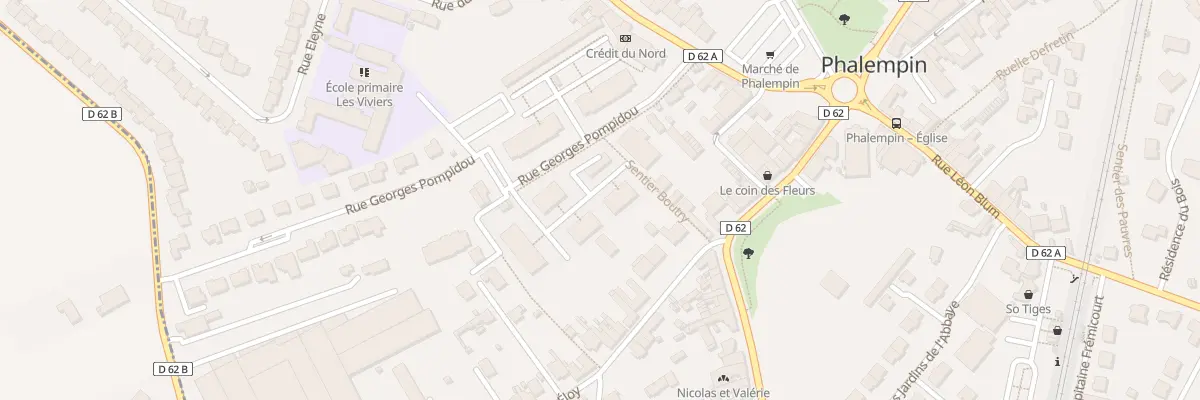 Plan du 21 Rue Georges Pompidou à Phalempin