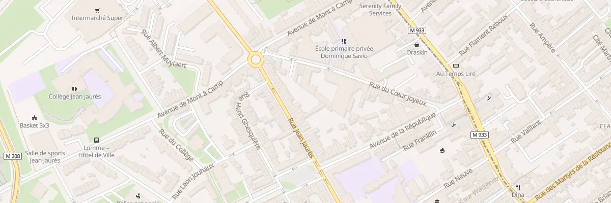 Plan du 168 Rue Jean Jaures Lomme à Lille