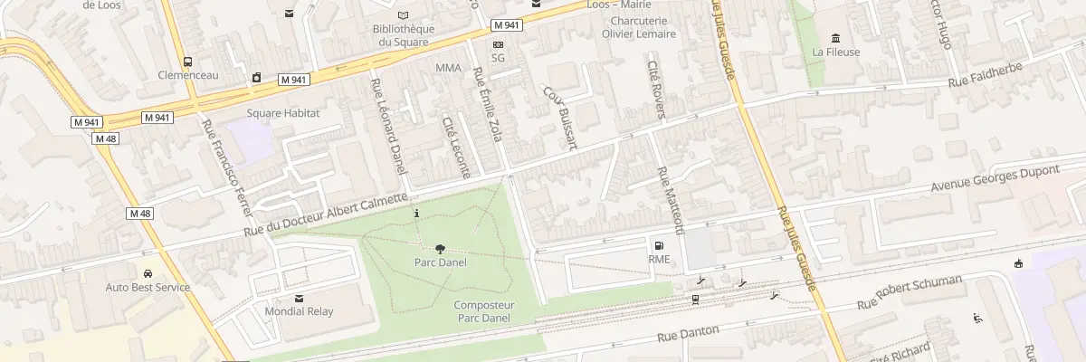 Plan du 61 Rue du Docteur Calmette à Loos