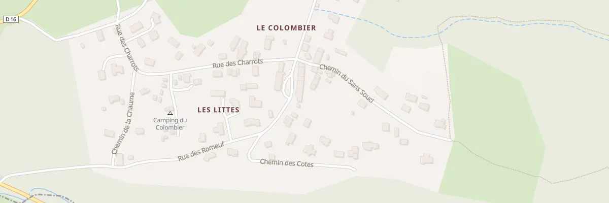 Plan du 1 Rue de Romeuf - Colombier à Loubeyrat