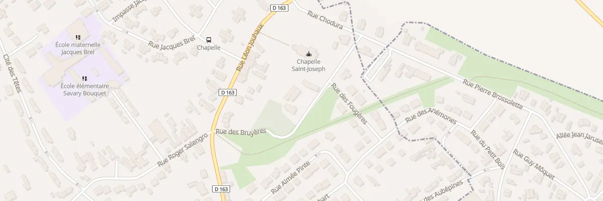Plan du 7 Rue des Bruyéres à Oignies