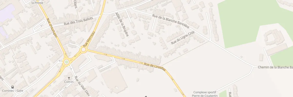 Plan du 61 Rue de Linselles à Comines