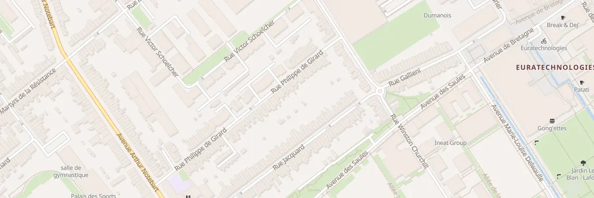 Plan du 31 Rue Philippe de Girard Lomme à Lille
