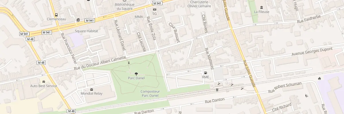 Plan du 59 Rue du Docteur Calmette à Loos