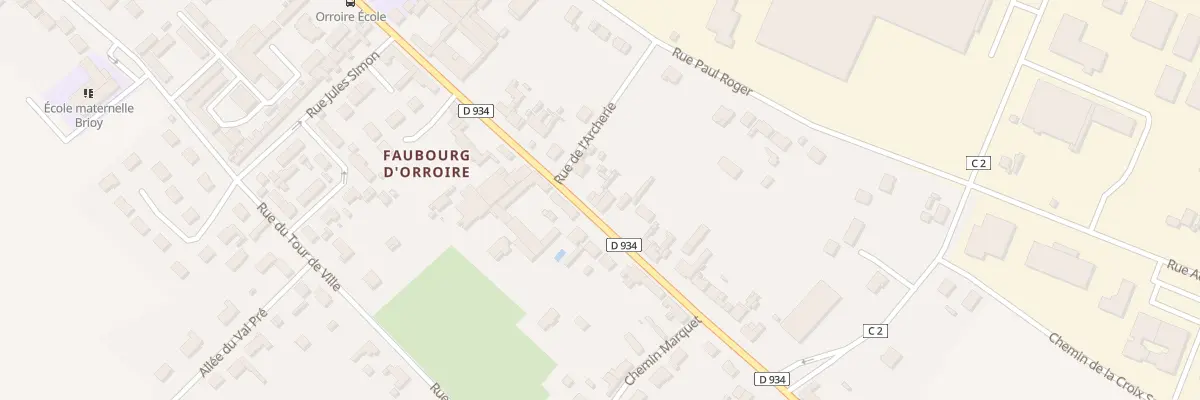 Plan du 671 Rue d’Orroire à Noyon