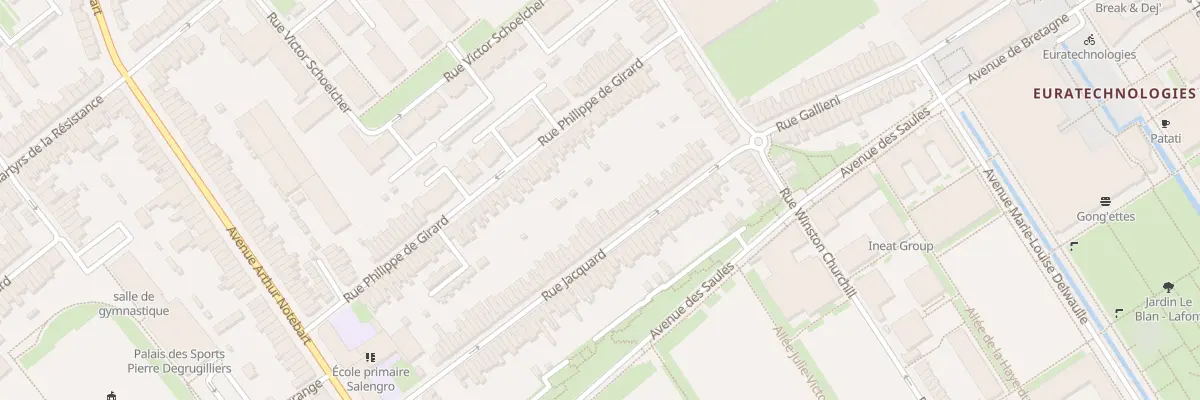 Plan du 36 Rue Jacquart Lomme à Lille