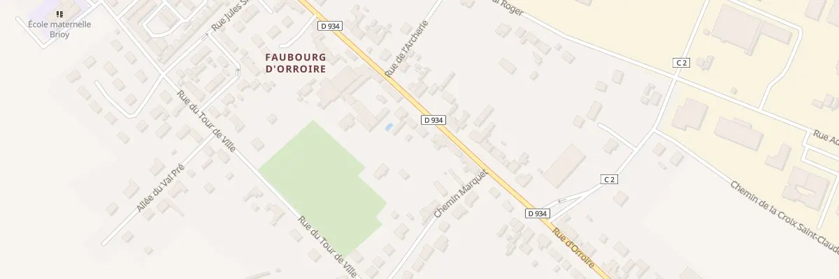 Plan du 682 Rue d’Orroire à Noyon
