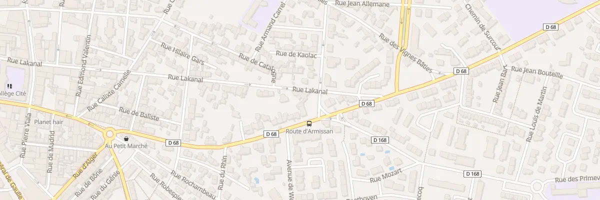 Plan du 46 Rue Lakanal à Narbonne