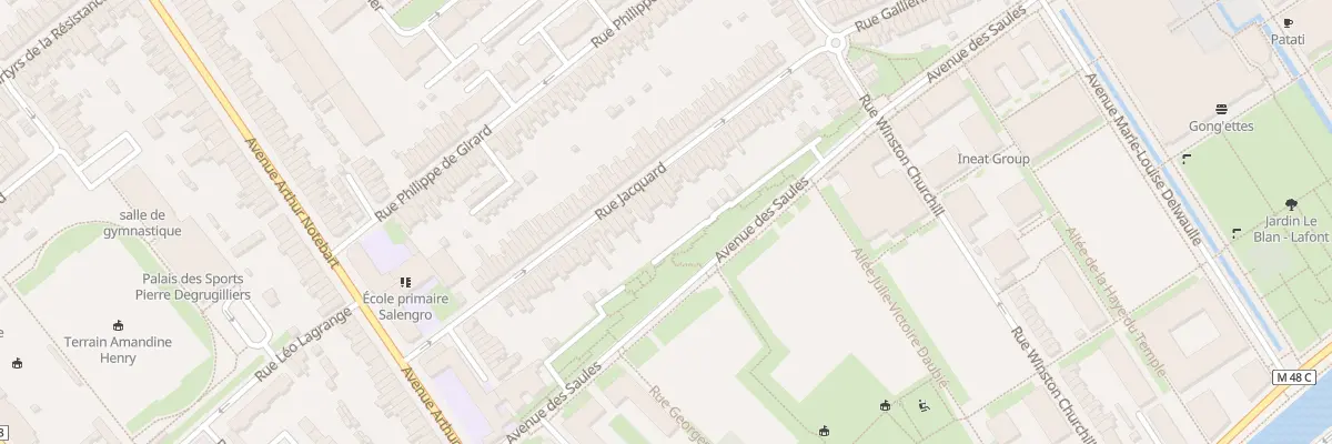 Plan du 51 Rue Jacquart Lomme à Lille