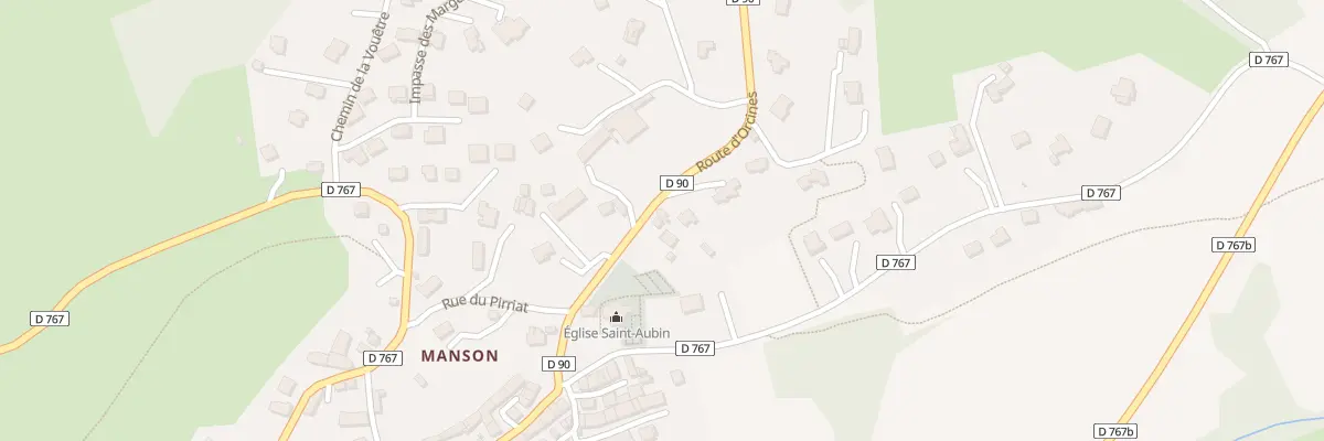 Plan du 4 Rte d’Orcines Vge Manson à Saint-Genès-Champanelle