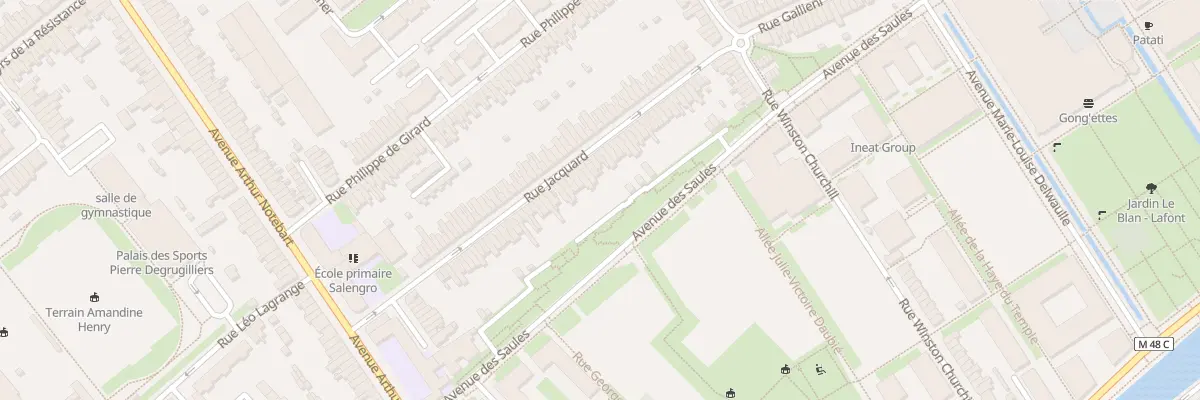 Plan du 47 Rue Jacquart Lomme à Lille