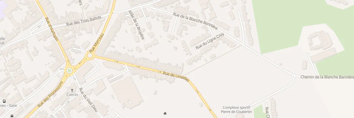 Plan du 75 Rue de Linselles à Comines