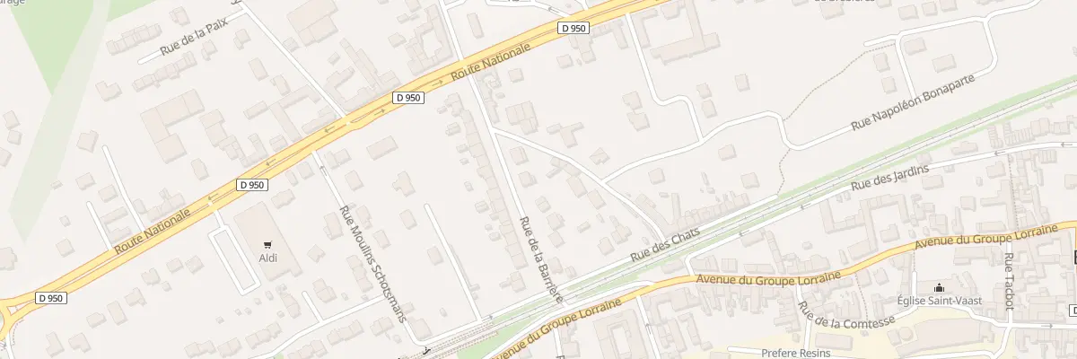 Plan du 9 Rue de la Barrière à Brebières