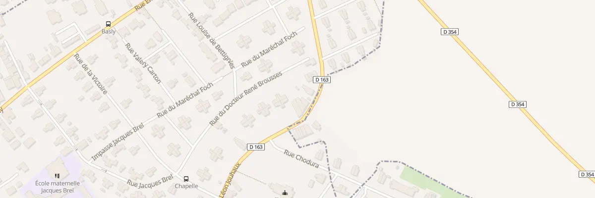 Plan du 16 Rue Léon Jouhaux à Oignies