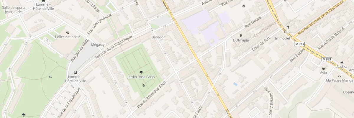 Plan du 86 Rue Henri Ghesquiere Lomme à Lille