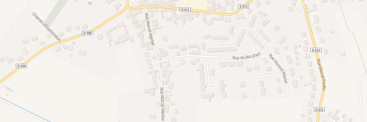 Plan du 72 Rue du Jeu d’Arc à Crisolles