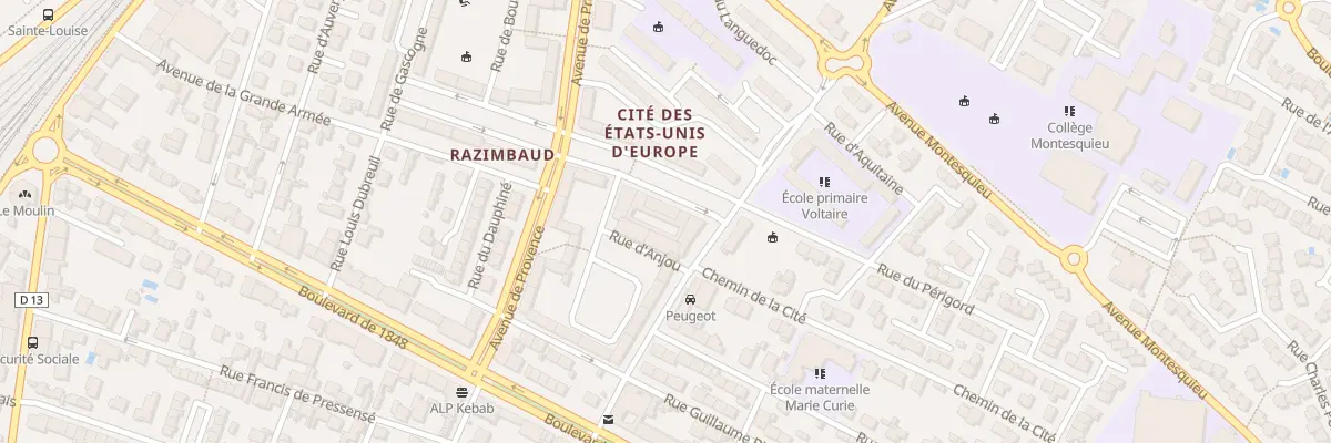 Plan du 12 Bd du Roussillon à Narbonne