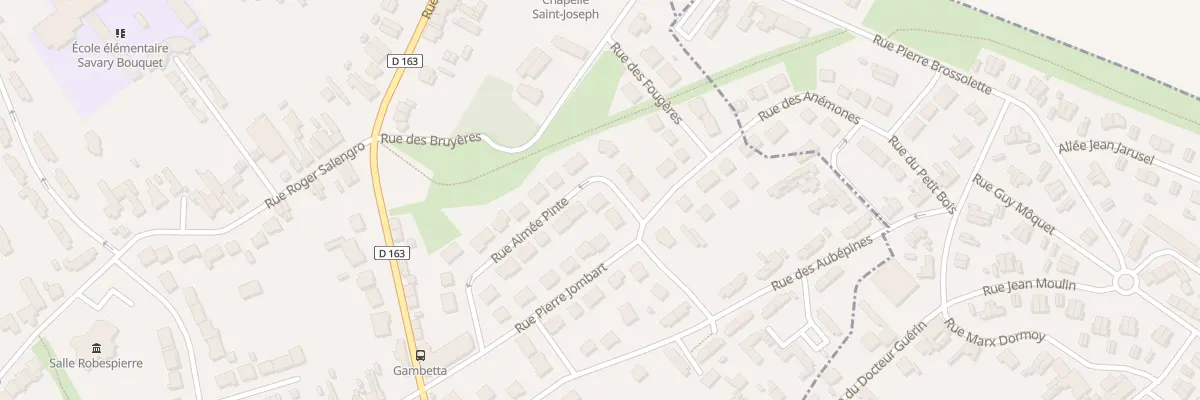 Plan du 1 Rue Aimee Pinte à Oignies