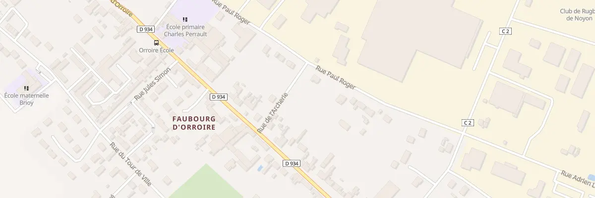 Plan du 647 Rue d’Orroire à Noyon