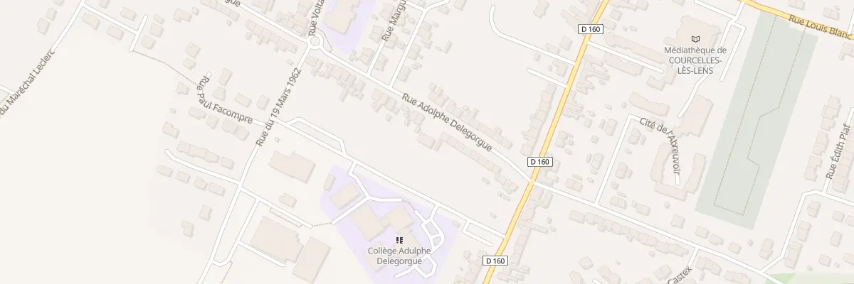 Plan du 27 Rue Adolphe Delegorgue à Courcelles-lès-Lens