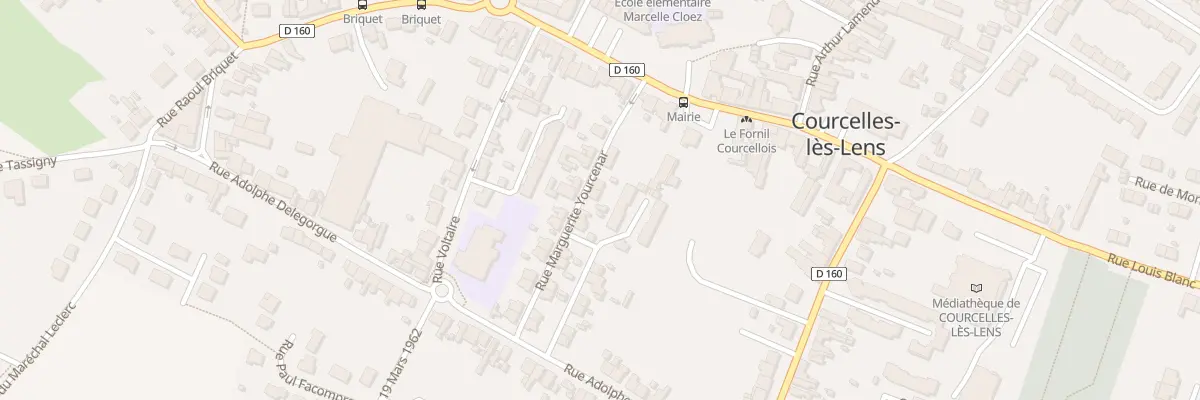 Plan du 3 Rue Marguerite Yourcenar à Courcelles-lès-Lens