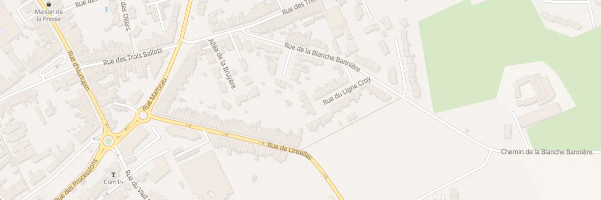 Plan du 18 Rue du Ligne Croy à Comines