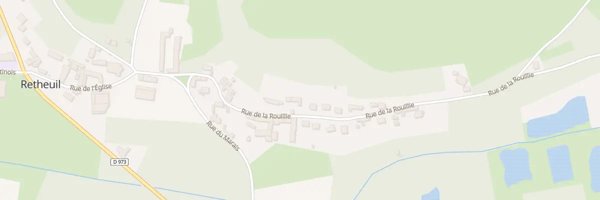 Plan du 13 Rue de la Rouillie à Retheuil